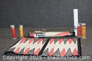 Satin Fields Backgammon w/Bakelite Chips