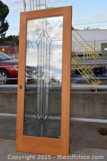 Clear Glass Door-see pictures for measurements