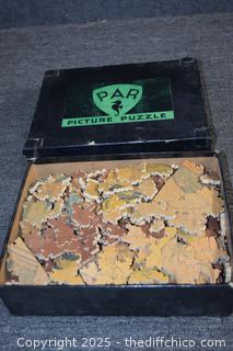 Vintage PAR Picture Wood Puzzle