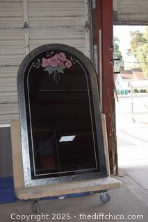 Large Etched Mirror - 42in x 72in - no damage
