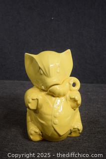 Vintage Yellow McCoy Elephant Cookie Jar-see pictures