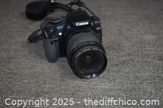 Canon EOS Digital Rebel XTi plus batter and len