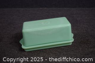 McKee Jadeite Butter Dish-top and bottom