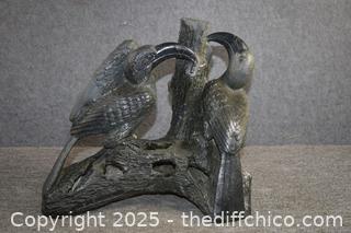 Heavy Vintage Carved Birds