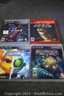 4 Play Station 3 Games