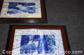 2 Framed Prints-17in x 14in