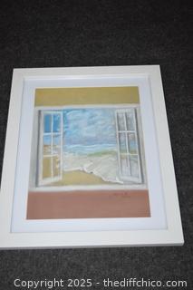 Framed Signed / Dated 2022 Art - 13in x 16in