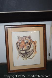 Framed Samarian Hunter-Original for Franklin Mint-Certified-28in x 33in