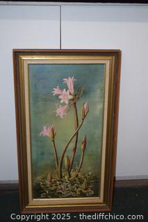 Vintage Framed 1972 Original - 16in x 28in