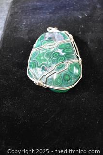 Large Malachite Pendant