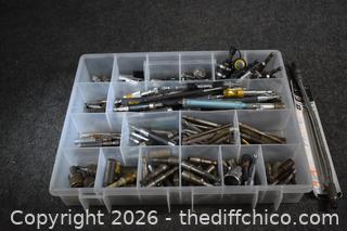 Large Amount of Drill Bits plus Organizer