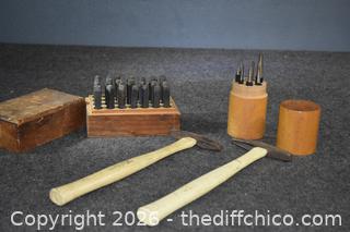 Vintage Steel Stamp Punch Sets and More
