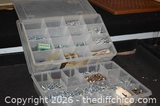 Assorted Fasteners plus Organizer 