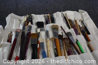 Lot of Paint Brushes