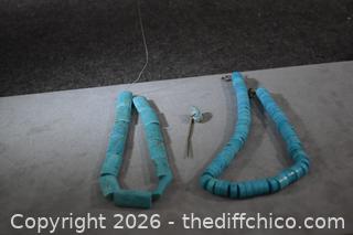 Turquoise Beads, Necklace plus More