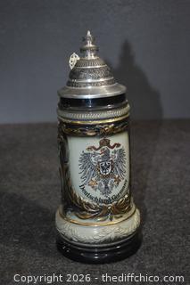 Vintage Zinn German Stein