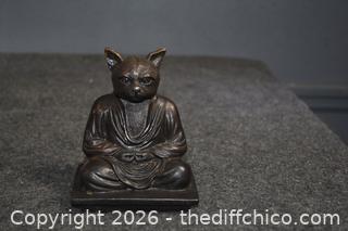 Vintage Cat Buddha