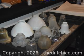 Assorted Glass Vintage Shaded