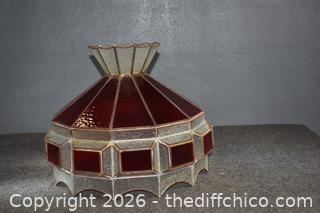 Vintage Stain Glass Lamp or Shade
