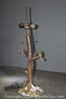 Unique Metal Lamp-needs cleaning and painting