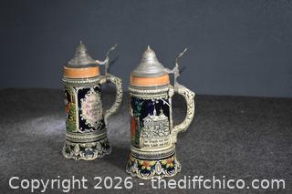 Two German Steins-One also is a music box