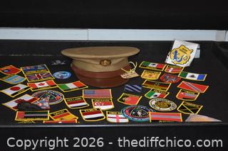 WWII War Hat plus patches