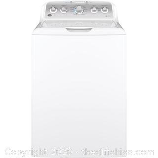NEW GE 4.6 cu. ft. High-Efficiency White Top Load Washing Machine with Stainless Steel Basket, ENERGY STAR ($779)
